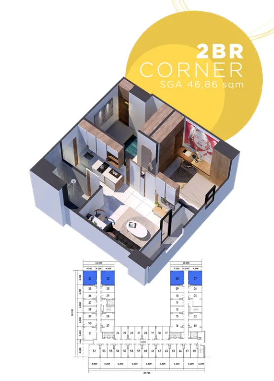 2 BR CORNER